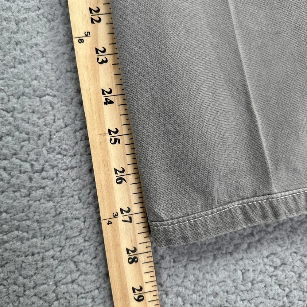 Meyer‎ Diego Chino Pants Men 36x28 Grey Cotton Stretch Modern Flat Front